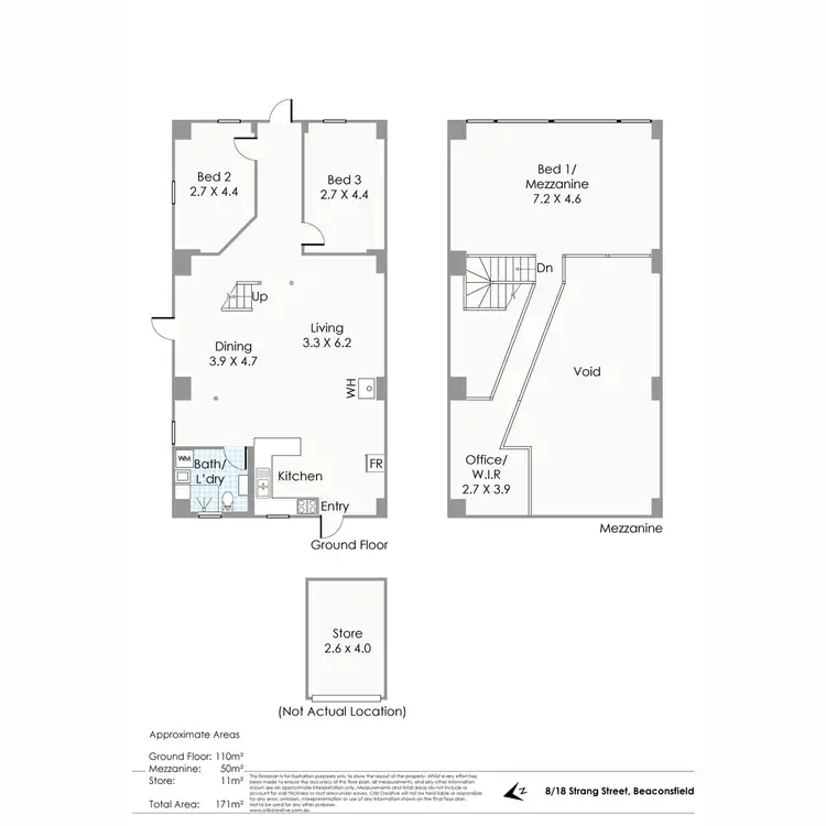 Floorplan of Homely townhouse listing, 8/18 Strang Street, Beaconsfield WA 6162
