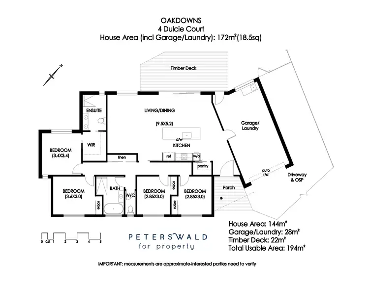 Floorplan of Homely house listing, 4 Dulcie Court, Oakdowns TAS 7019