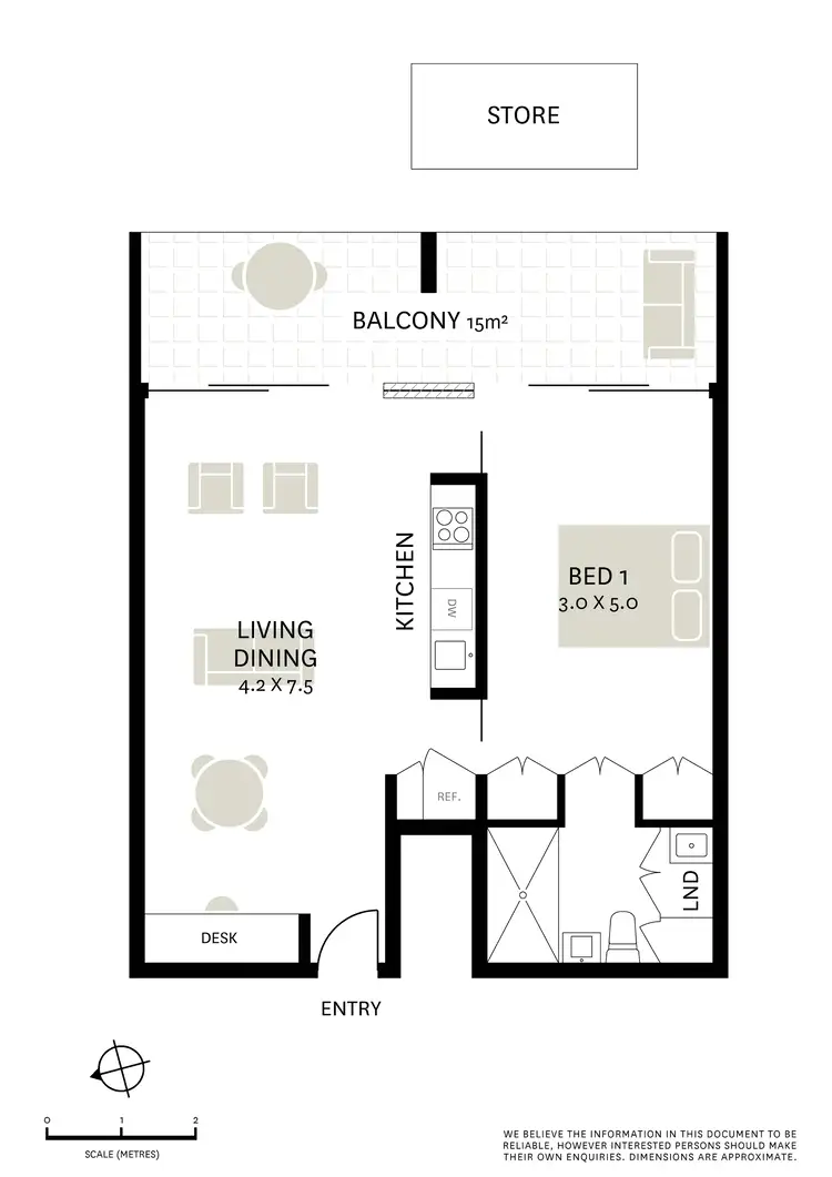 Floorplan of Homely apartment listing, 802/227 Victoria Street, Darlinghurst NSW 2010