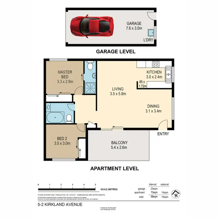 Floorplan of Homely apartment listing, 5/2 Kirkland Avenue, Coorparoo QLD 4151