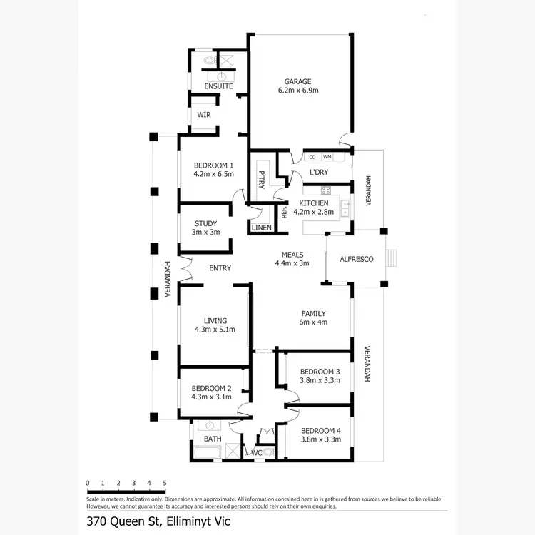 Floorplan of Homely house listing, 370 Queen Street, Elliminyt VIC 3250