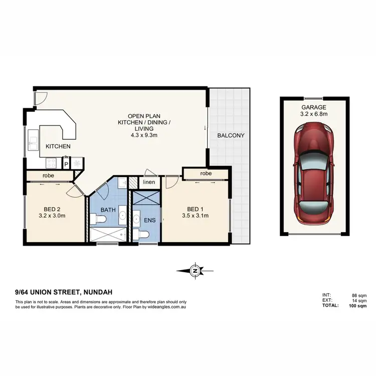 Floorplan of Homely apartment listing, 9/64 Union Street, Nundah QLD 4012