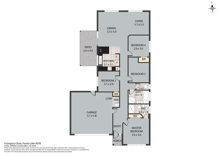 Floorplan of Homely house listing, 4 Gregory Close, Forest Lake QLD 4078
