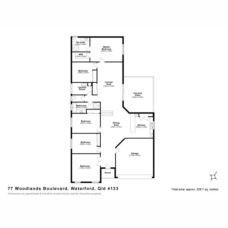 Floorplan of Homely house listing, 77 Woodlands Boulevard, Waterford QLD 4133