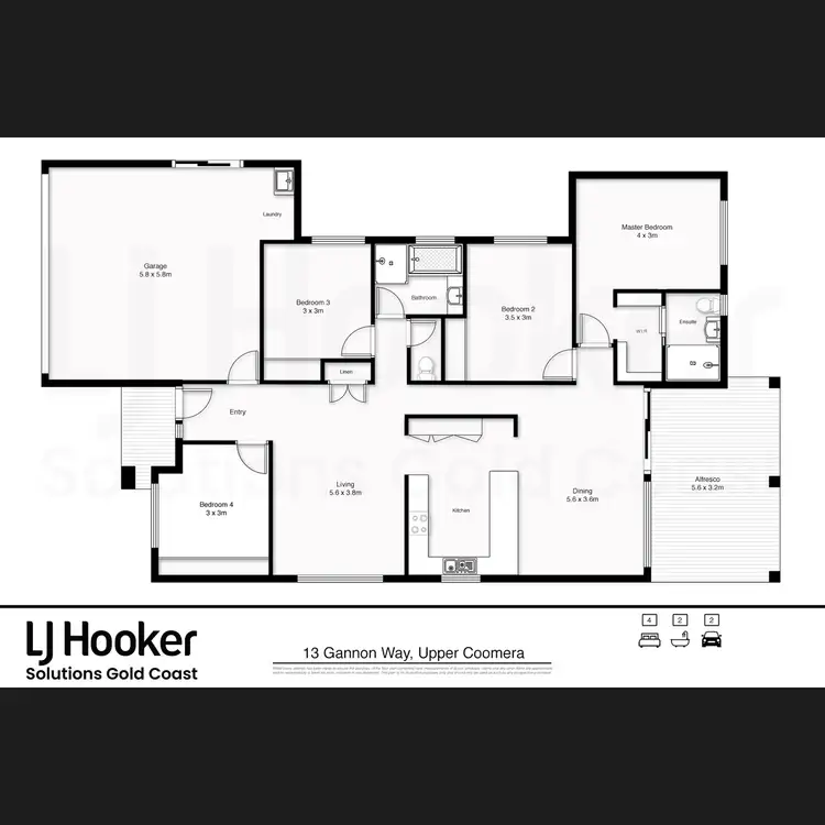 Floorplan of Homely house listing, 13 Gannon Way, Upper Coomera QLD 4209