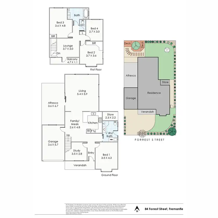 Floorplan of Homely house listing, 84 Forrest Street, Fremantle WA 6160