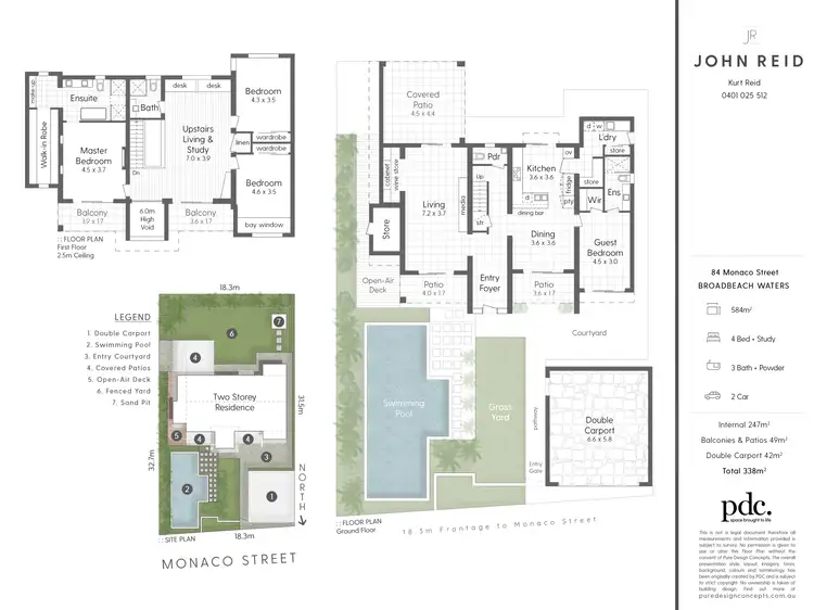Floorplan of Homely house listing, 84 Monaco Street, Broadbeach Waters QLD 4218