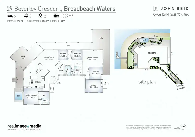 Floorplan of Homely house listing, 29 Beverley Crescent, Broadbeach Waters QLD 4218