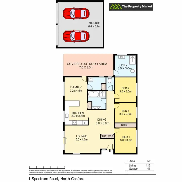 Floorplan of Homely house listing, 1 Spectrum Road, North Gosford NSW 2250