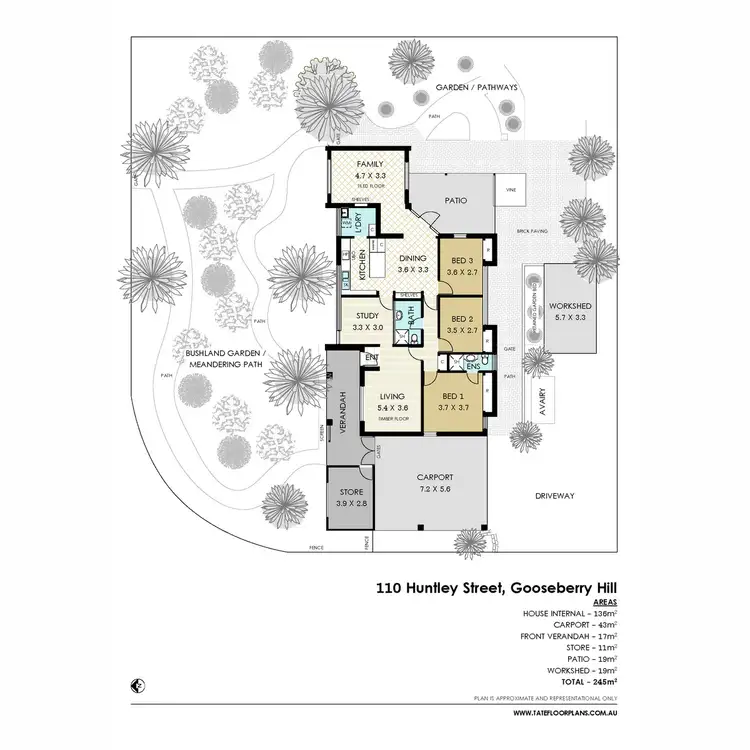 Floorplan of Homely house listing, 110 Huntley Street, Gooseberry Hill WA 6076