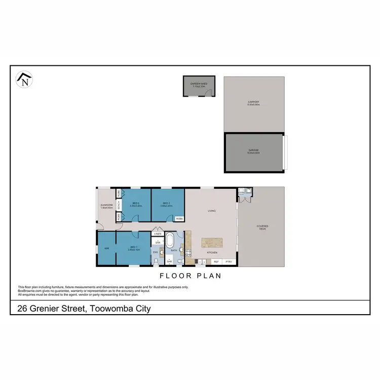 Floorplan of Homely house listing, 26 Grenier Street, Toowoomba City QLD 4350