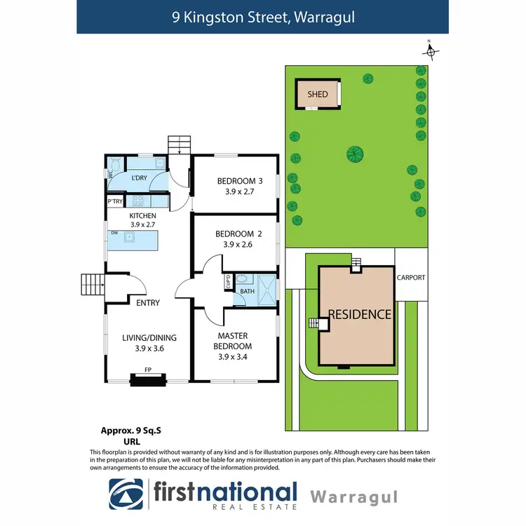 Floorplan of Homely house listing, 9 Kingston Street, Warragul VIC 3820