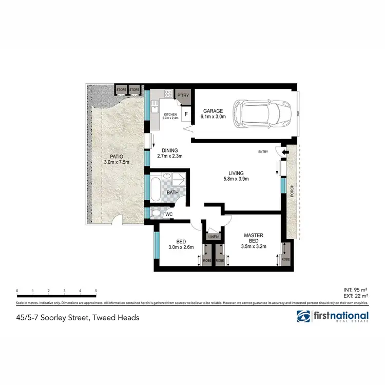 Floorplan of Homely villa listing, 45/5-7 Soorley Street, Tweed Heads South NSW 2486