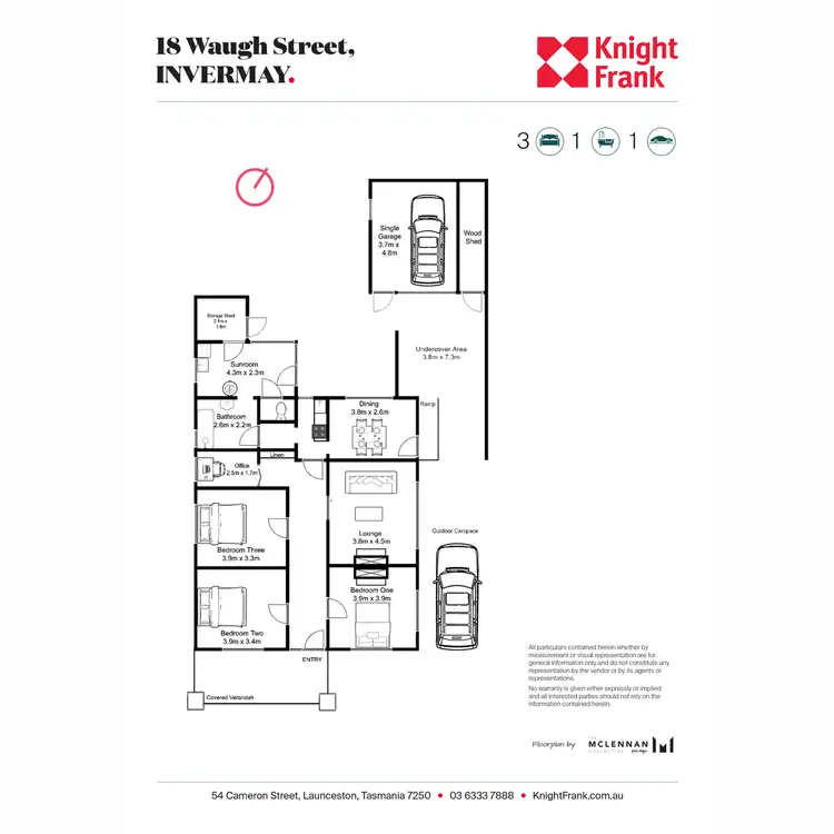 Floorplan of Homely house listing, 18 Waugh Street, Invermay TAS 7248