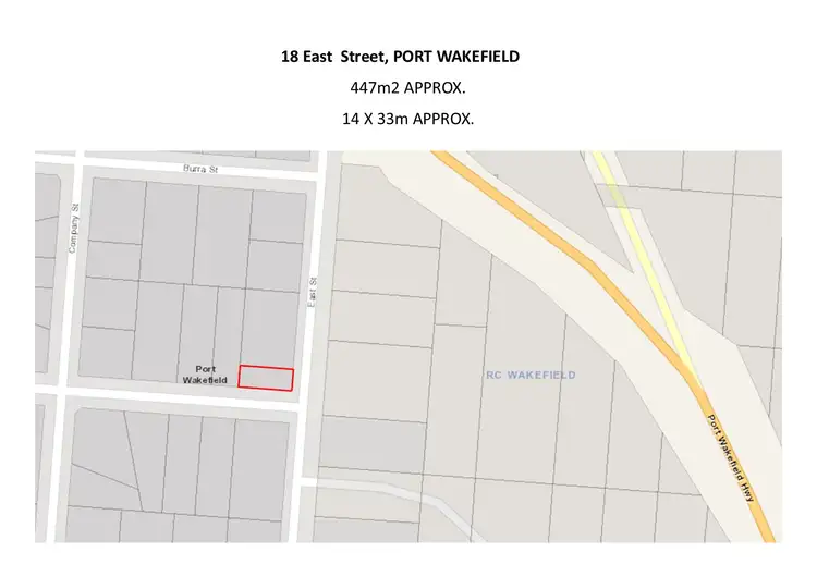 Floorplan of Homely land listing, 18 East Street, Port Wakefield SA 5550