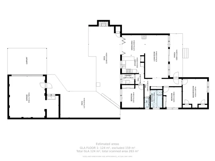 Floorplan of Homely house listing, 11 Ruby Road, Wodonga VIC 3690