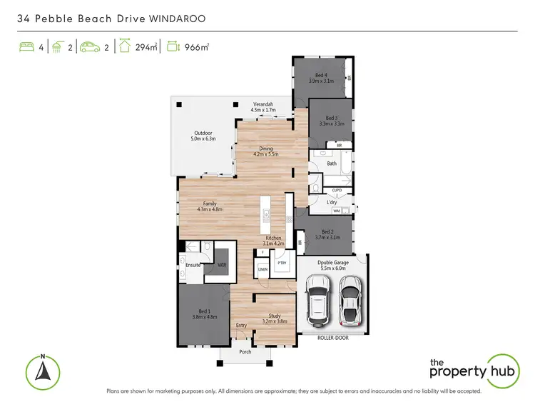 Floorplan of Homely house listing, 34 Pebble Beach Drive, Windaroo QLD 4207