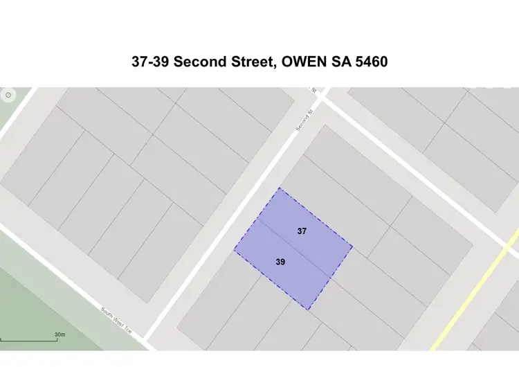 Floorplan of Homely land listing, 37 & 39 Second Street, Owen SA 5460