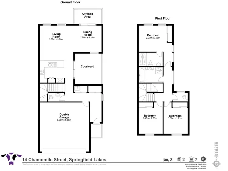 Floorplan of Homely house listing, 14 Chamomile Street, Springfield Lakes QLD 4300
