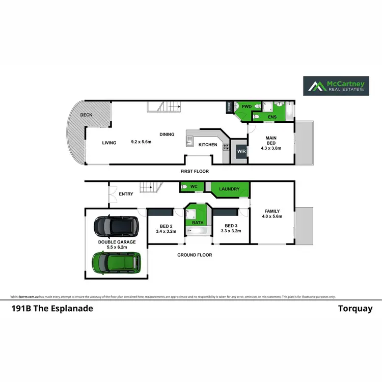 Floorplan of Homely townhouse listing, 191A The Esplanade, Torquay VIC 3228