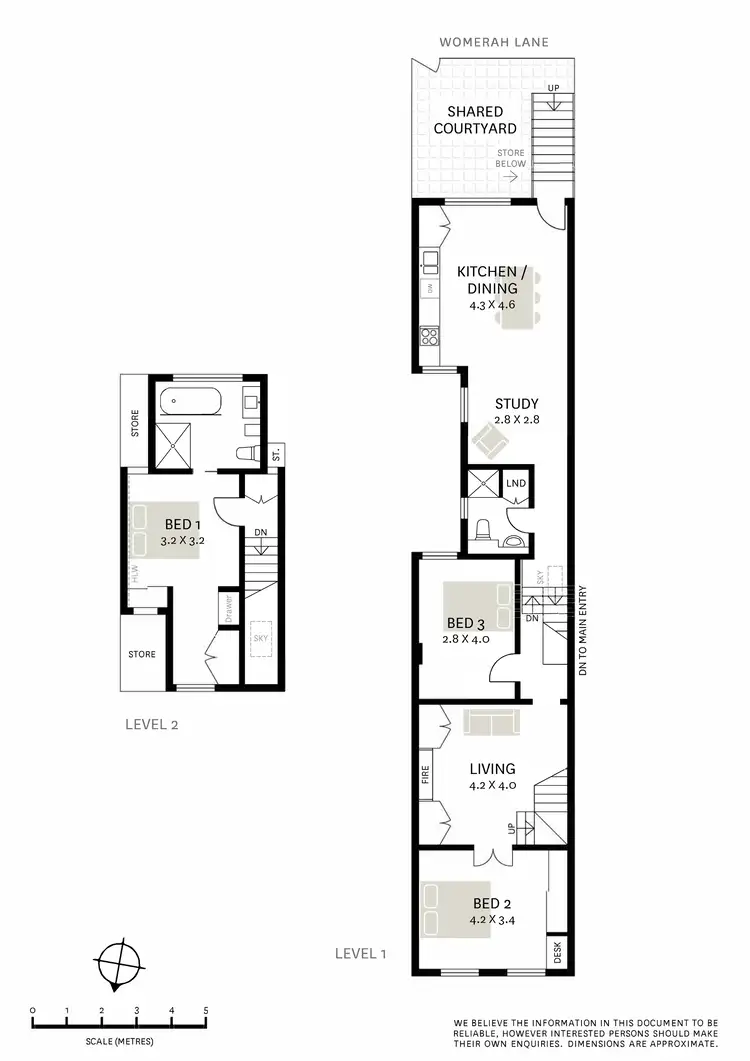 Floorplan of Homely terrace listing, 2/60 Womerah Avenue, Darlinghurst NSW 2010