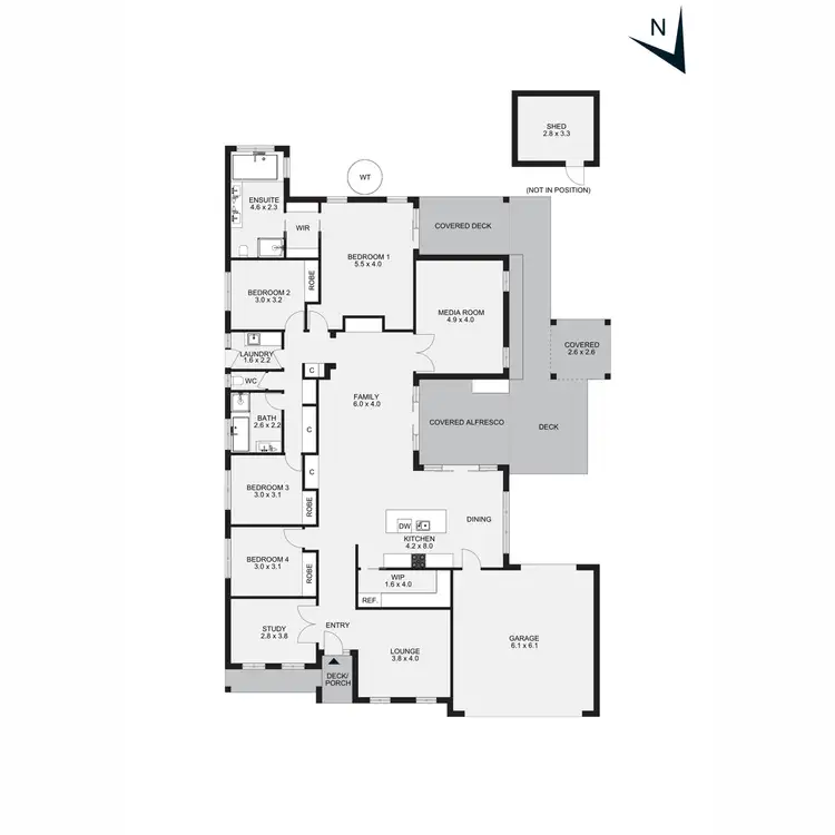 Floorplan of Homely house listing, 6 Parkedge Circuit, Rosebud VIC 3939