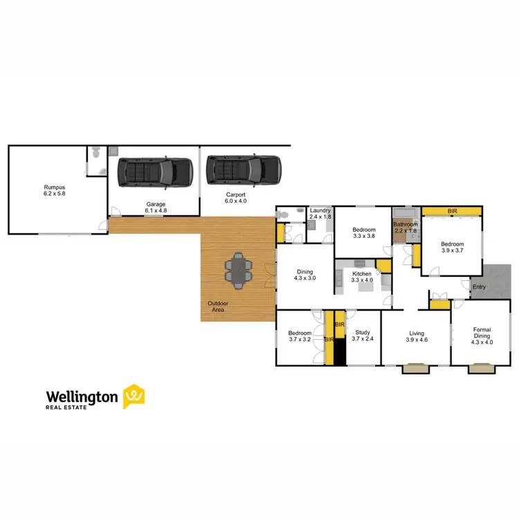Floorplan of Homely house listing, 134 Macalister Street, Sale VIC 3850