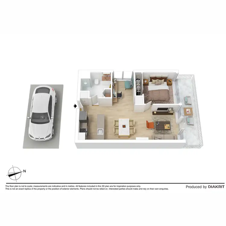 Floorplan of Homely apartment listing, 809/40 Hall Street, Moonee Ponds VIC 3039