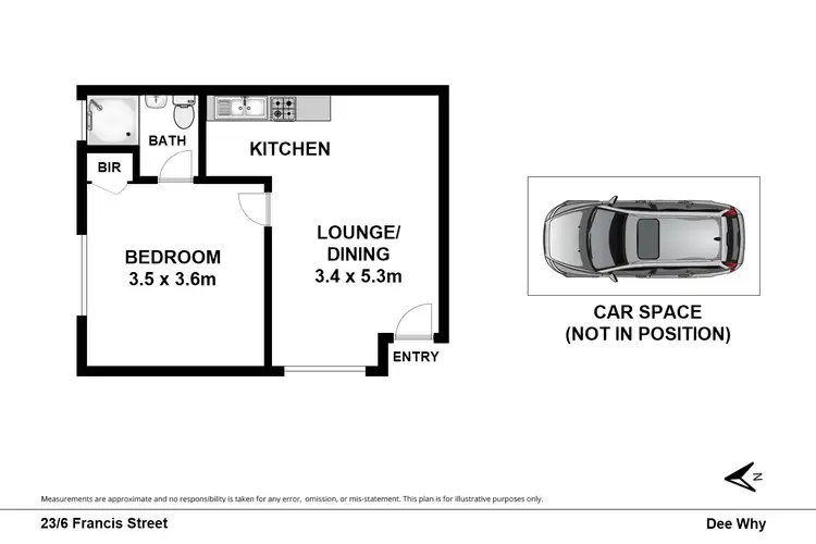Floorplan of Homely apartment listing, 23/6 Francis Street, Dee Why NSW 2099