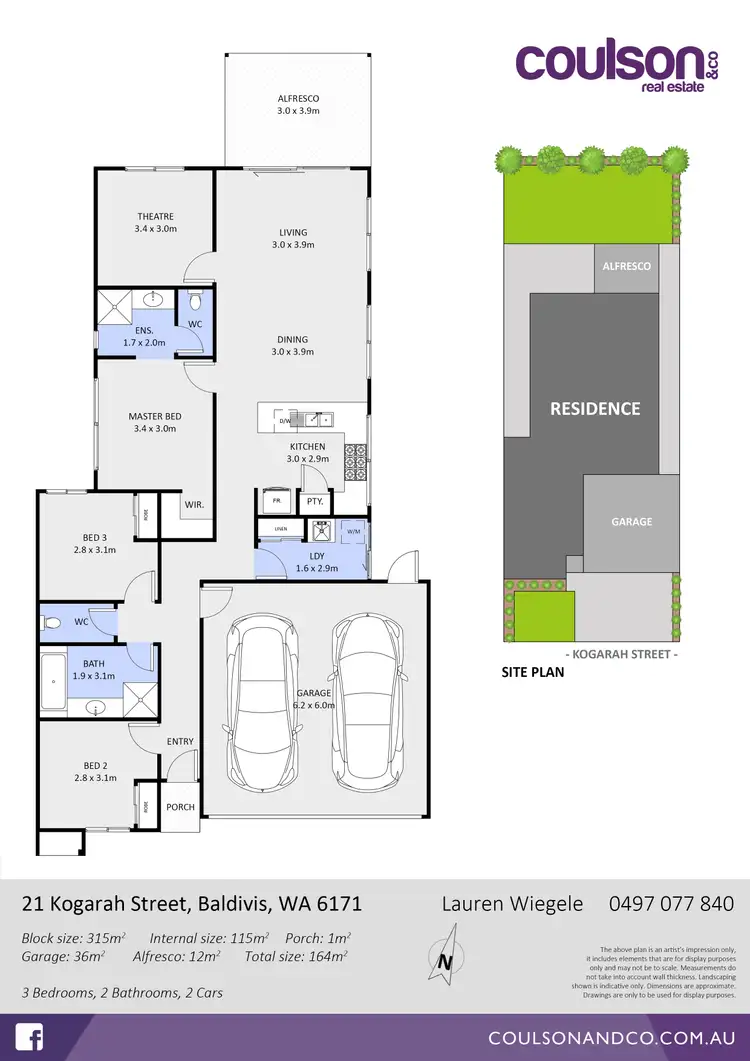 Floorplan of Homely house listing, 21 Kogarah Street, Baldivis WA 6171