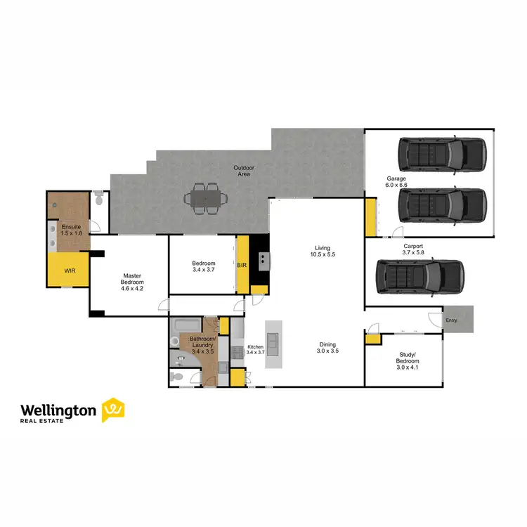 Floorplan of Homely house listing, 25 Pettit Drive, Sale VIC 3850