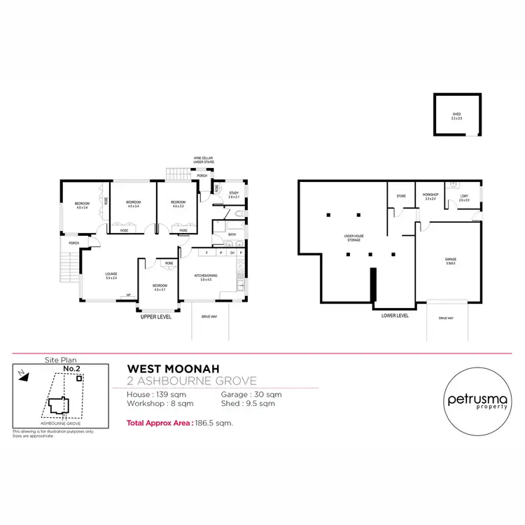 Floorplan of Homely house listing, 2 Ashbourne Grove, West Moonah TAS 7009