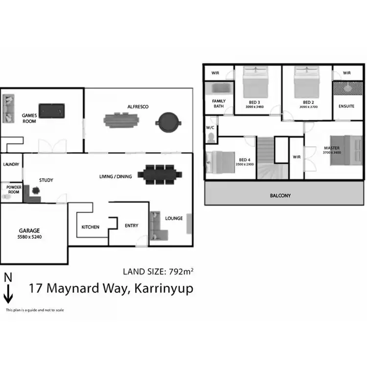 Floorplan of Homely house listing, 17 Maynard Way, Karrinyup WA 6018