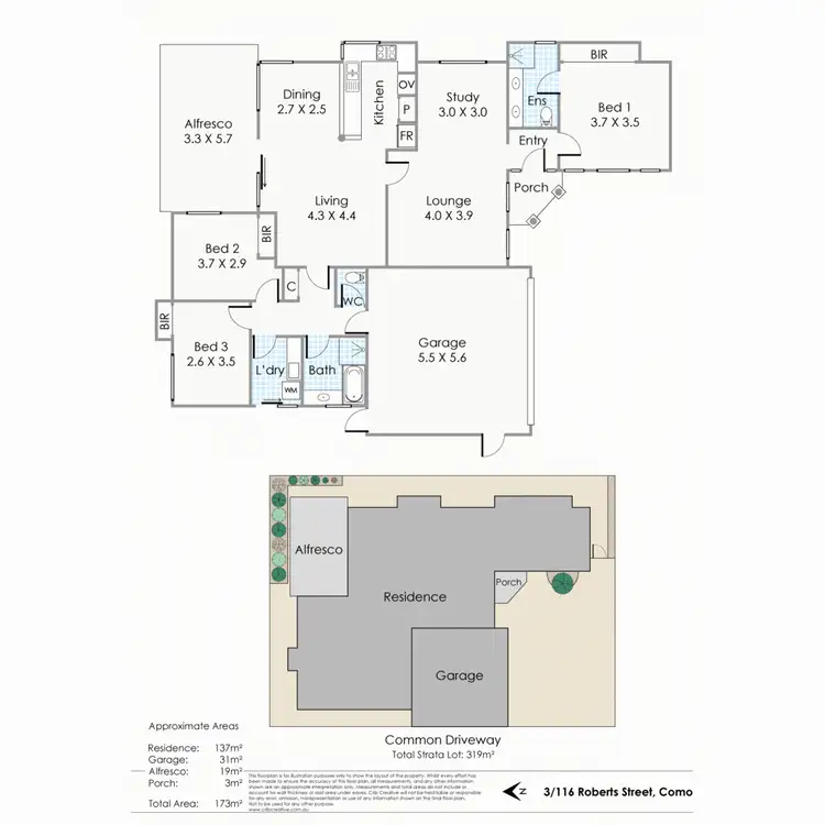 Floorplan of Homely house listing, 3/116 Robert Street, Como WA 6152