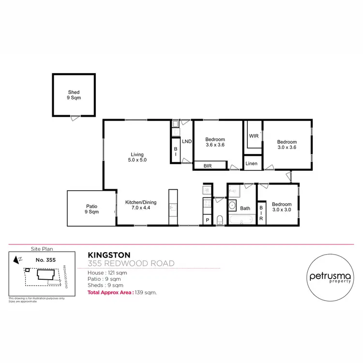 Floorplan of Homely house listing, 355 Redwood Road, Kingston TAS 7050