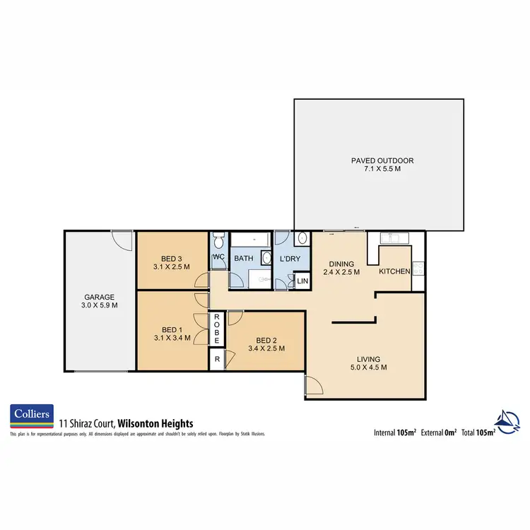 Floorplan of Homely house listing, 11 Shiraz Court, Wilsonton Heights QLD 4350