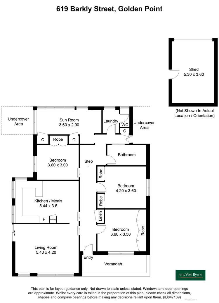 Floorplan of Homely house listing, 619 Barkly Street, Golden Point VIC 3350