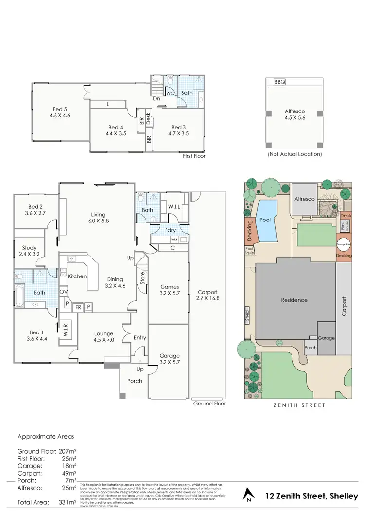 Floorplan of Homely house listing, 12 Zenith Street, Shelley WA 6148