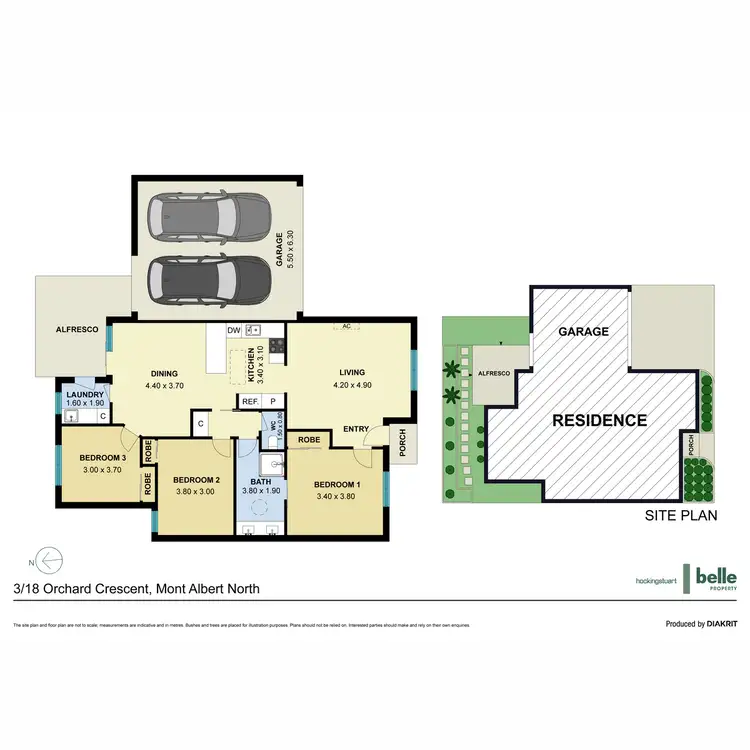 Floorplan of Homely unit listing, 3/18 Orchard Crescent, Mont Albert North VIC 3129