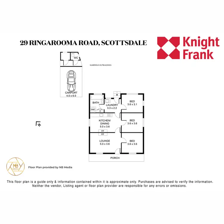 Floorplan of Homely house listing, 29 Ringarooma Road, Scottsdale TAS 7260