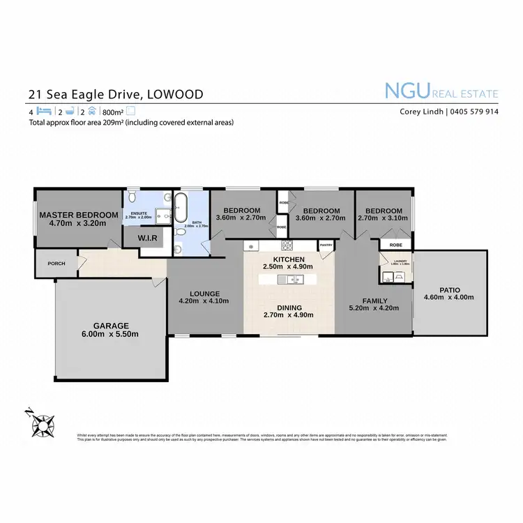 Floorplan of Homely house listing, 21 Sea Eagle Drive, Lowood QLD 4311