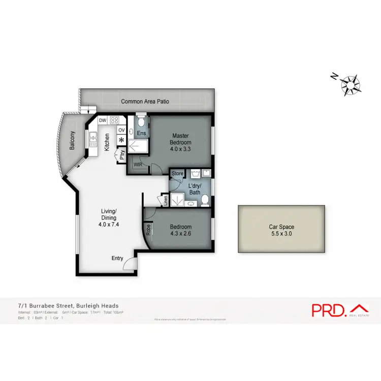 Floorplan of Homely unit listing, 7/1 Burrabee Street, Burleigh Heads QLD 4220