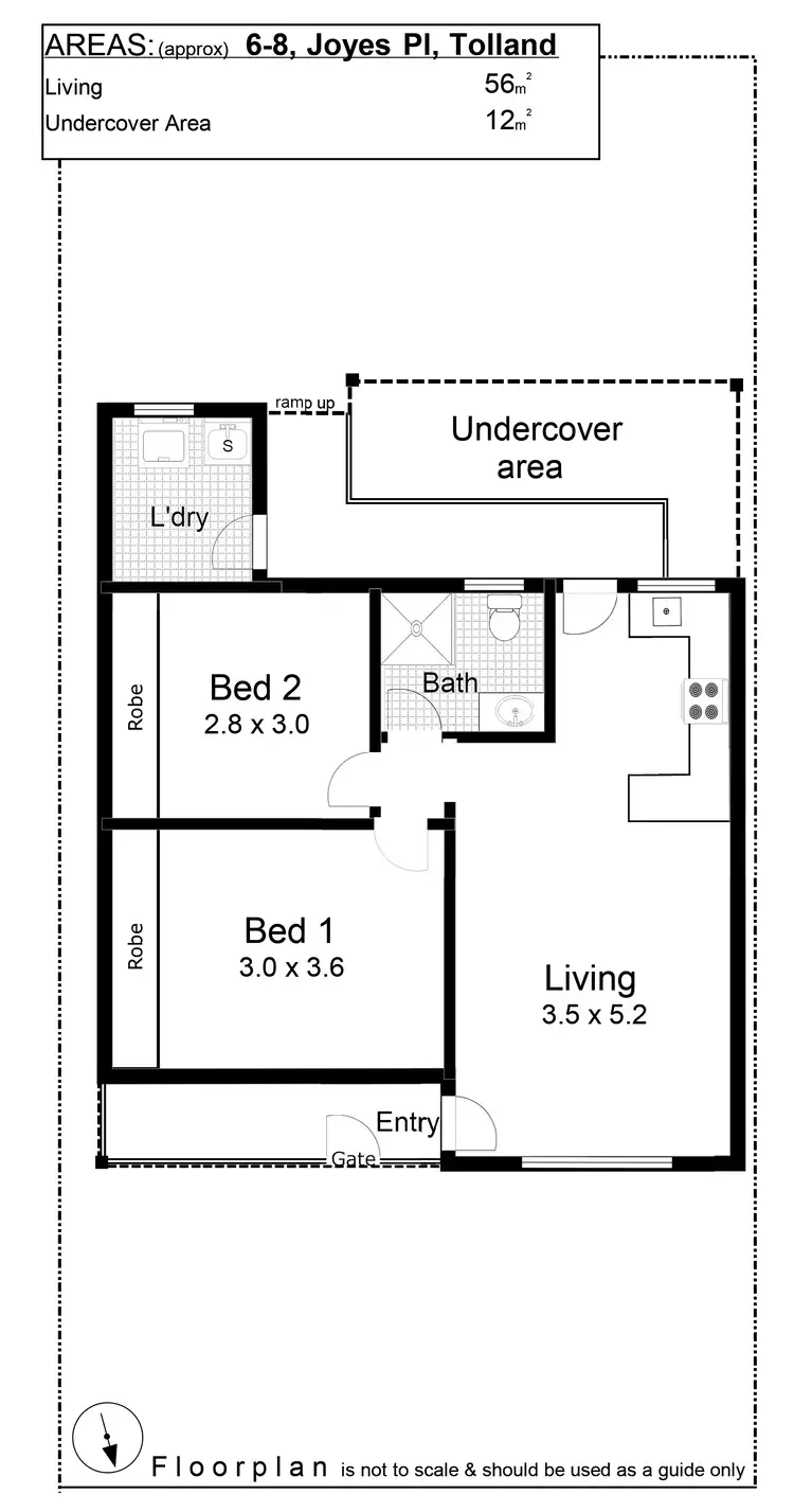Floorplan of Homely unit listing, 6/8 Joyes Place, Tolland NSW 2650