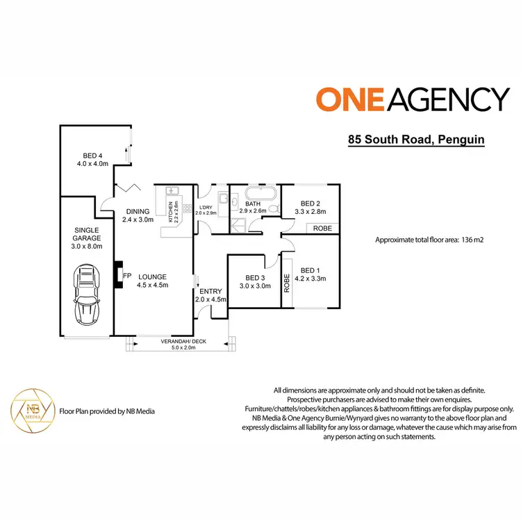 Floorplan of Homely house listing, 85 South Road, Penguin TAS 7316