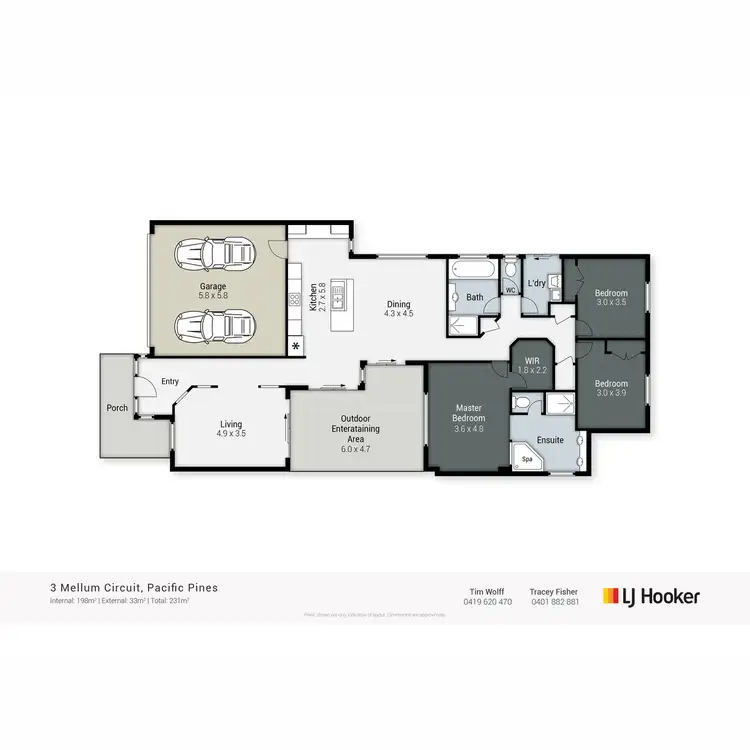 Floorplan of Homely house listing, 11/7 Mellum Circuit, Pacific Pines QLD 4211
