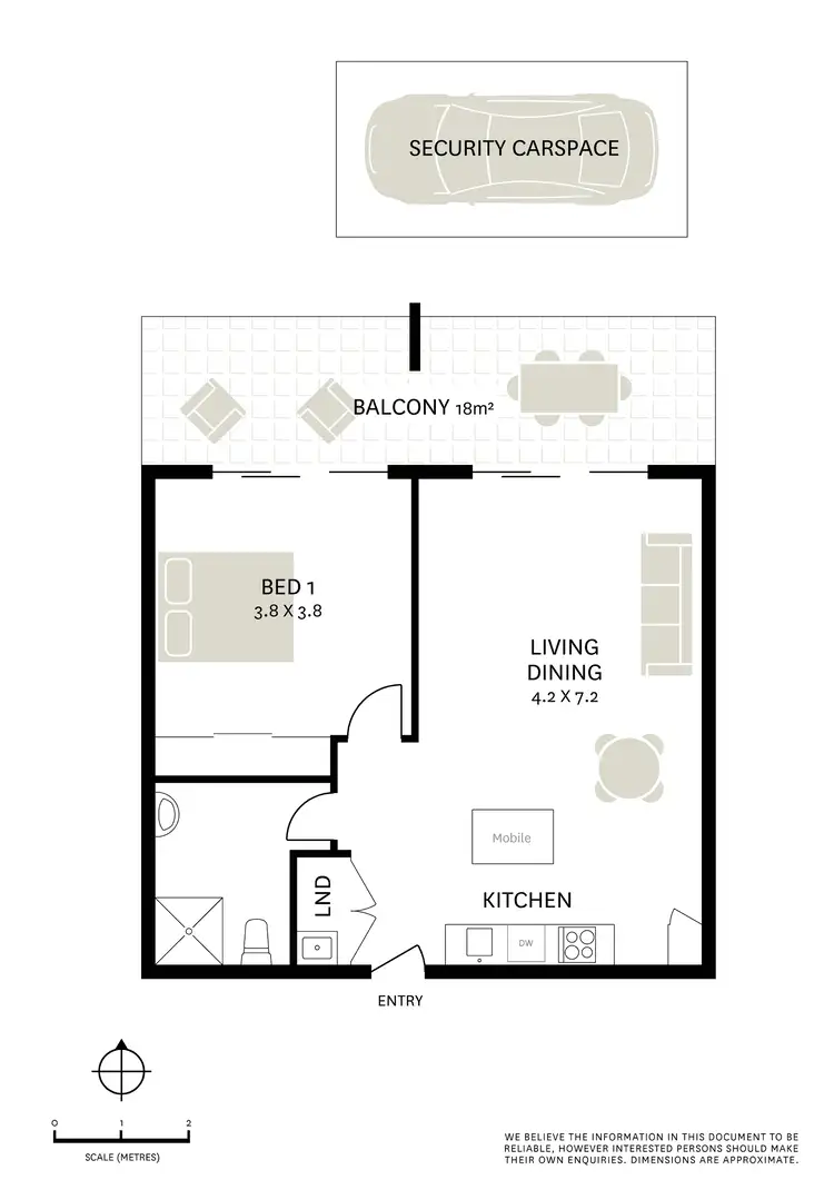 Floorplan of Homely apartment listing, 72/52-54 McEvoy Street, Waterloo NSW 2017
