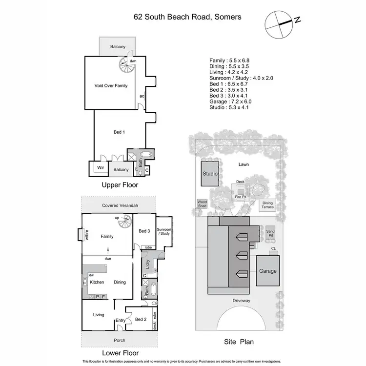 Floorplan of Homely house listing, 62 South Beach Road, Somers VIC 3927
