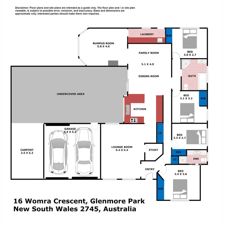 Floorplan of Homely house listing, 16 Womra Crescent, Glenmore Park NSW 2745