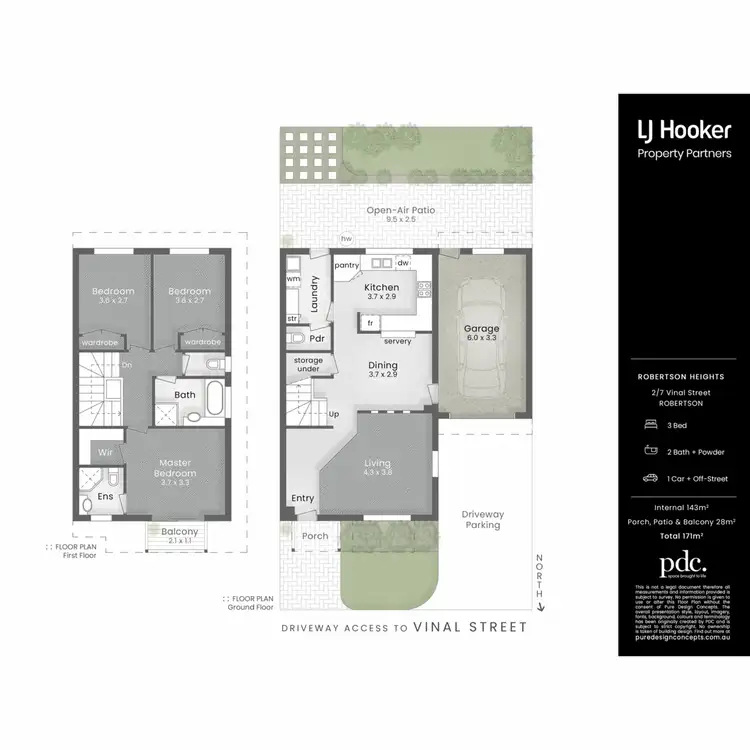 Floorplan of Homely townhouse listing, 2/7 Vinal Street, Robertson QLD 4109