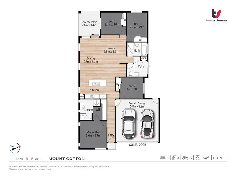 Floorplan of Homely house listing, 14 Myrtle Place, Mount Cotton QLD 4165
